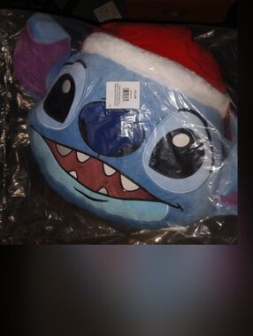 Disney Stitch Christmas 16" Plush Pillow By Ruz
